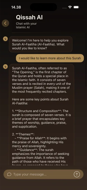 الدردشة الإسلامية في قصة